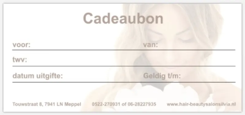 Cadeaubon Hair & Beautysalon Silvia