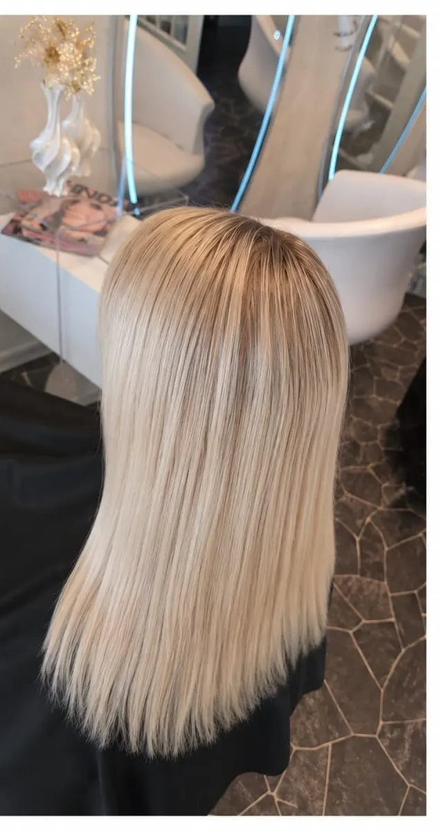 Haarkleur na de kleurbehandeling: fris koel blond resultaat